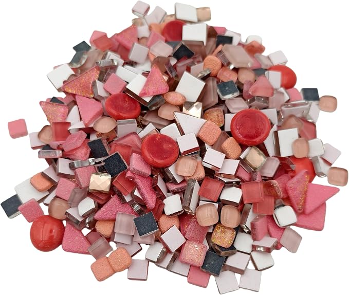 1.1LB Mixed Color Irregular Crystal Mosaic Tiles, Tiny Mini Mosaic Tile DIY - Image 9