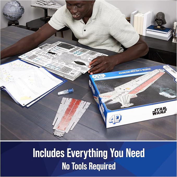 4D Build Star Wars Deluxe Venator-Class Star Destroyer 3D Model Kit, Star Wars - Image 3