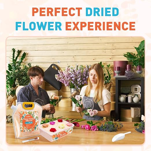 TUXIYA 5LBS Silica Gel Flower Drying, Reusable Flower Drying Silica Gel Crystals - Image 8