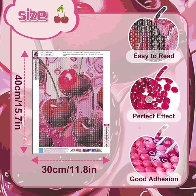 AIBOERL Cherry Diamond Art Kits - Image 2