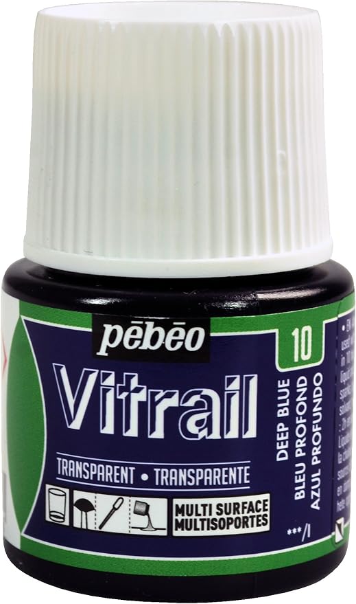 Pebeo Vitrail, Stained Glass Effect Paint, 45 ml Bottle by Unknown