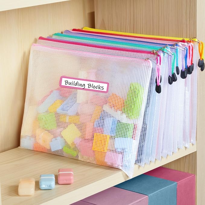 Sooez 24 Pack Mesh Zipper Pouch - Image 7