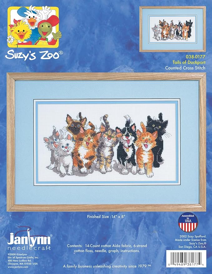 Janlynn Counted Cross Stitch Kit, Tails of Duck Port - Image 2