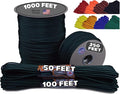 BORED? PARACORD! 550 lb Paracord - Ideal for Crafting, Camping, DIY Projects, Active & Military Outdoors - Strong Survival Rope - Tactical Parachute Cord Type III - Hunter Green 50 Feet