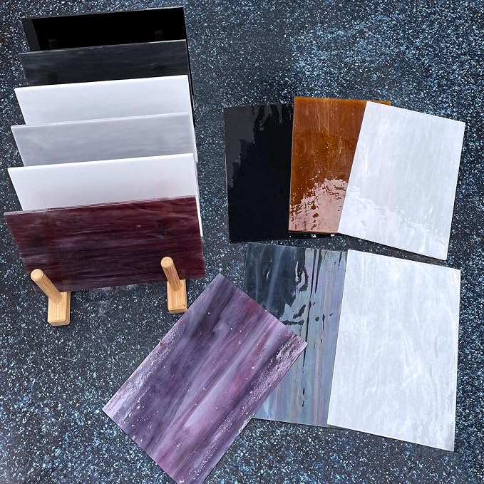 LITMIND 12 Sheets Stained Glass Variety Pack, 4 x 6 Inch Mosaic Glass Tiles - Image 5