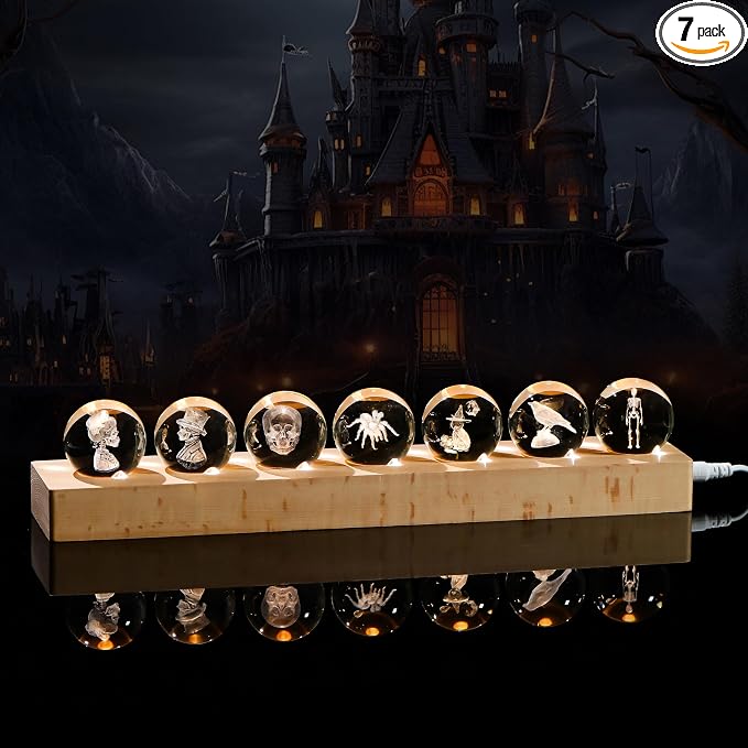 Qianwei 3D Crystal Ball Gothic Halloween Decor by QianweiCrystal