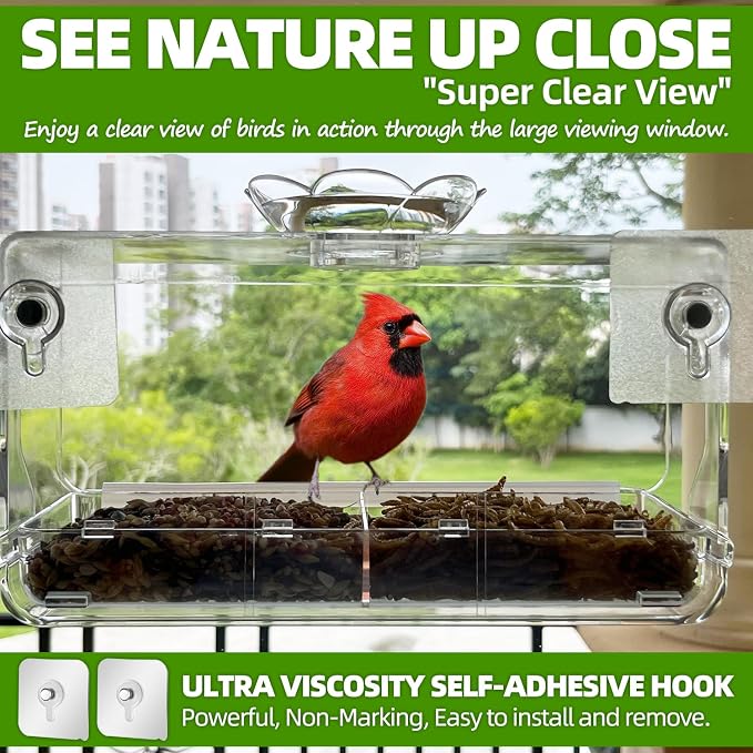 WENMIXER Window Bird Feeder - Image 2