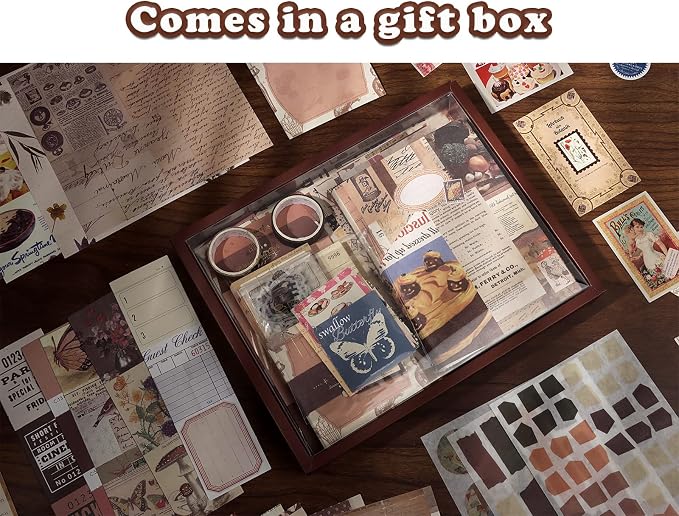 Draupnir Vintage Scrapbook Kit, Bullet Junk Journal Kit - Image 6
