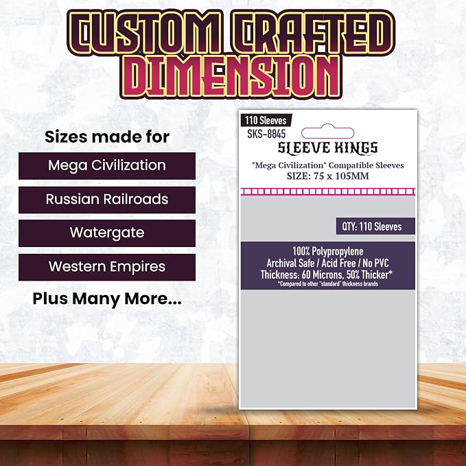 Sleeve Kings Standard Card Sleeves – 110 Count, Large Size, Compatible - Image 3