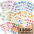 Arme Flower Stickers for Scrapbooking, Floral Sticker, Pressed Flower Sticker by Arme