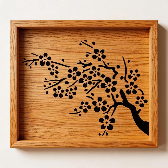 TIAMECH A4 Reusable Cherry Blossom Stencil - Image 7