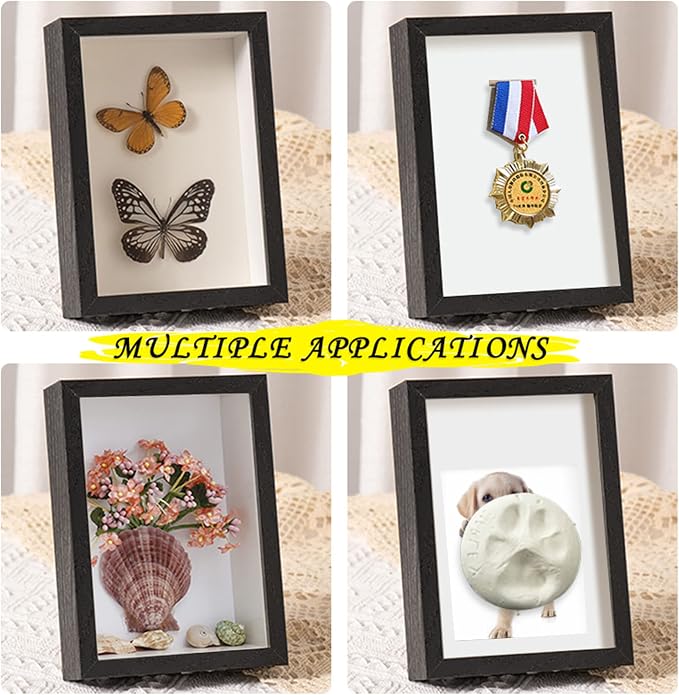 5x7 Small Shadow Box Frame Display Case, Display Case Box - Image 5