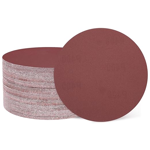 HARFINGTON 100 Pcs 6 Inch Sanding Disc 400 Grit Hook and Loop Sandpaper Random Orbital Sander Pads for Woodworking Automotive Metal Polishing