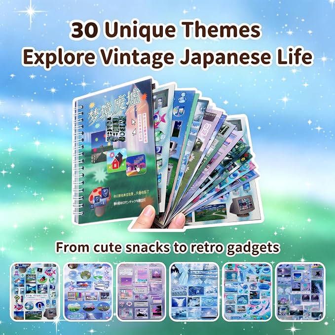 Tmtains 30 Sheets Japanese Sticker Book - Image 4