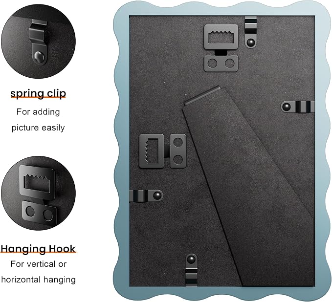 4x6 Wavy Picture Frame With Mat - Image 2