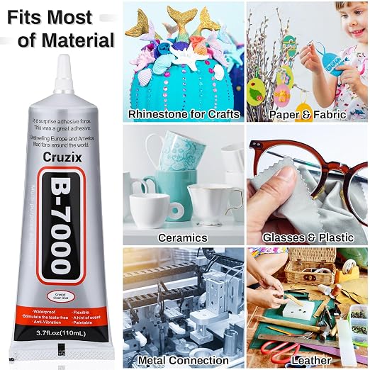 B7000 Jewelry Bead Glue for Jewelry Making, Crystal Clear Glue 3.7 fl oz - Image 7
