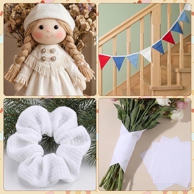 84 Pack 5-inch Cotton Fabric Squares, 5″ Precut Cotton Fabric Squares, Solids - Image 5