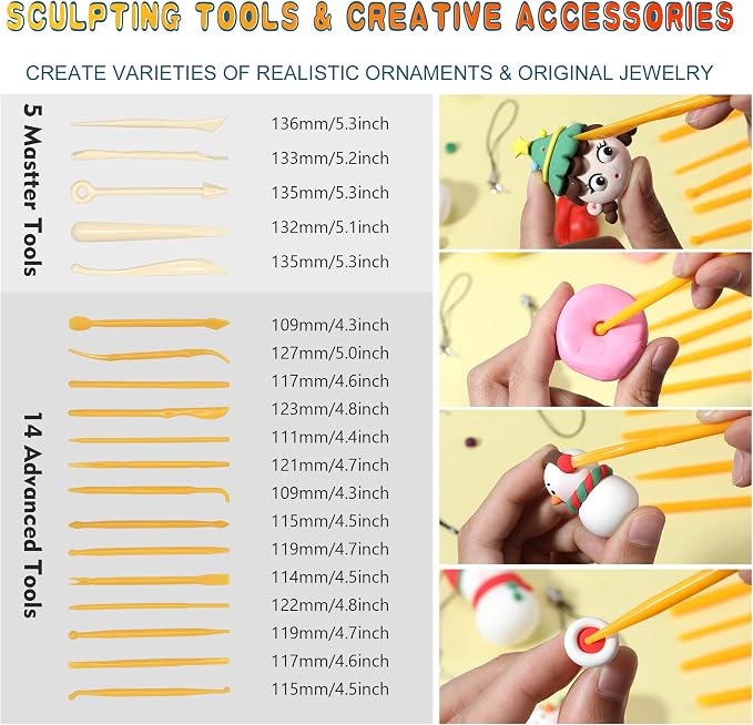 Cyajm 60 Colors Oven Bake Clay Kit, Individually Wrapped | - Image 7