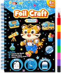 FUNNYB&G Foil Art Craft Kit for Boys 4-10 Years Old: Mess-Free & No-Glue by FUNNYBG