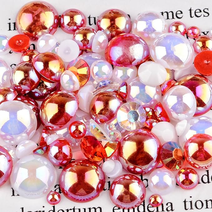 3900+ Pcs Rhinestones and Pearls Kit, 2-10mm Flatback Gems - Image 5