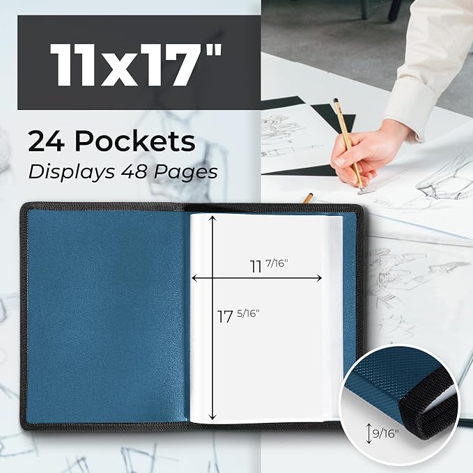 Dunwell 11x17 Art Portfolio Binder - Image 2