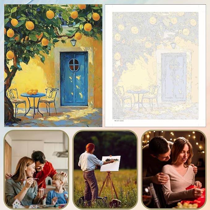 5DDIYART Lemon Fruit Paint by Numbers - Image 6