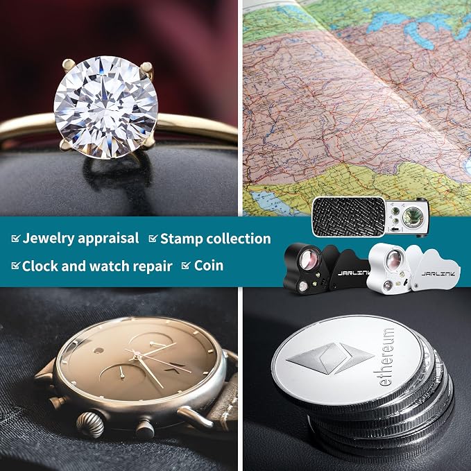 JARLINK 3 Pack Jewelers Loupe - Image 6