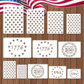 12 PCS Independence Day Stencils by Yazhiji