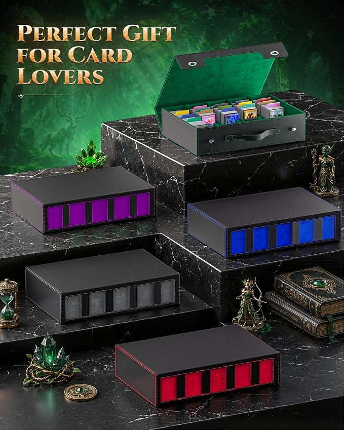 MoKo Trading Card Storage Box for MTG, 3900+Capacity, Top Loaders Organizer Case - Image 8