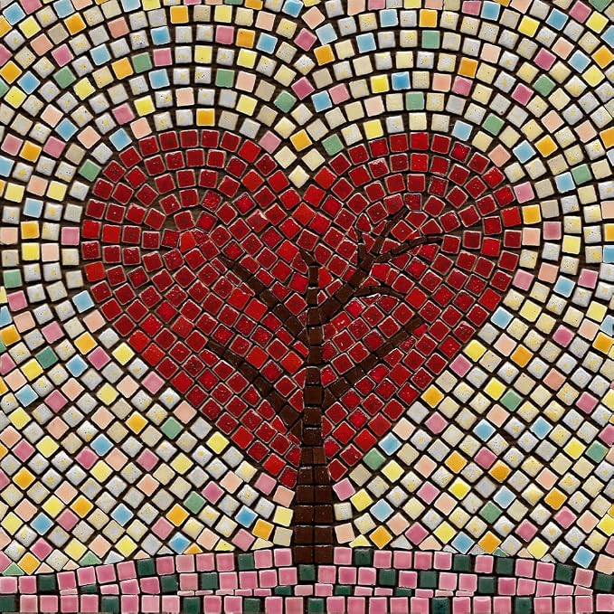 Get Creative with Our Adult Mosaic Hobby Kit, A 7-inch Square Shape Love by ALEA+Mosaic
