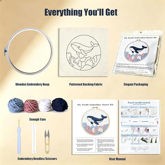 AohaiNova Punch Needle Kits for Adults Beginner, Punch Needle Starter Kit Easy - Image 3