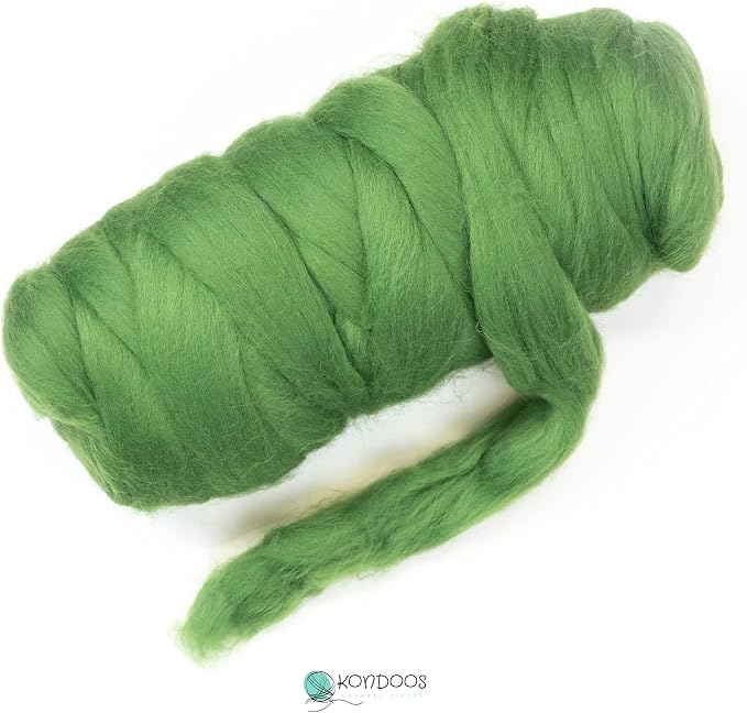 Kondoos Colored Natural wool roving, 1 lb. Best wool - Image 2