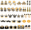 MARFOREVER 40Pcs/20 Pairs Graduation Charms, Graduation Cap Charms by MARFOREVER