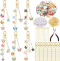 CraftyDream 558 Pcs Flower Keychain Making Kit DIY Butterfly Floral Bag Charm by CraftyDream
