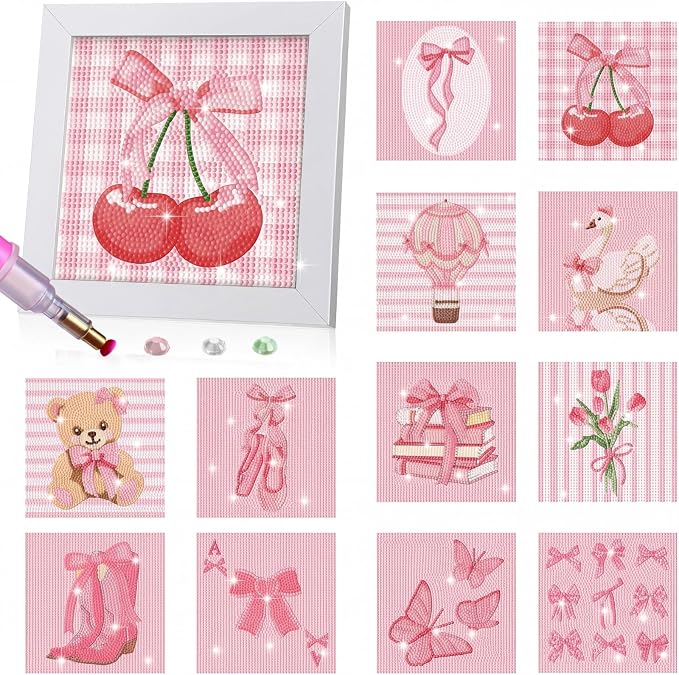 Trandraft 13 Pcs Coquette Interchangeable Diamond Art Kits by Trandraft