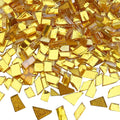 LITMIND Gold Mixed Irregular Glass Mosaic Tiles by LITMIND