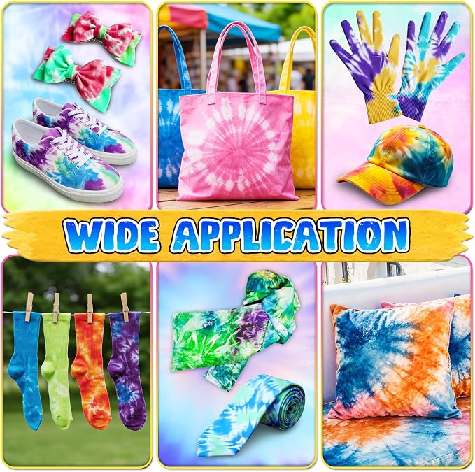 PATIFEED Tie Dye Kit for Kids and Adults, 18 Colours | 80ML Bottles, Gifts for - Image 6