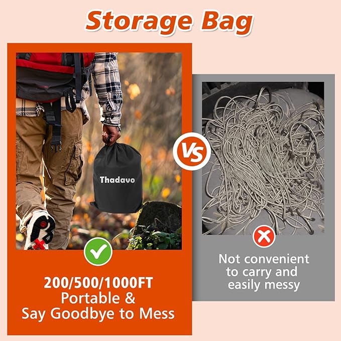 Reflective Paracord Rope 850Ib, 50/100/200/500/1000ft 4MM 11 Strand Strong Heavy-Duty Parachute Spool Cord, para Cord Lanyard for Clothsline, Hammock, Camping, Hiking, Survival, Orange 100FT