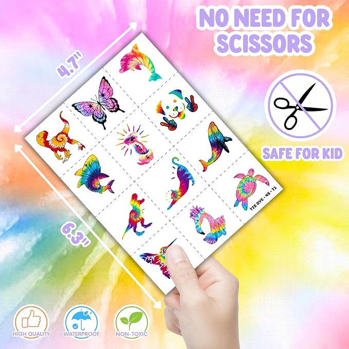 Cherisnowy 72 Pcs Tie Dye Party Favors - Image 6