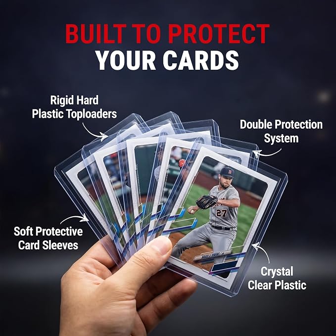 Ultra Pro Toploaders and Card Sleeves Bundle – 3" x 4" Clear Regular Toploaders - Image 3