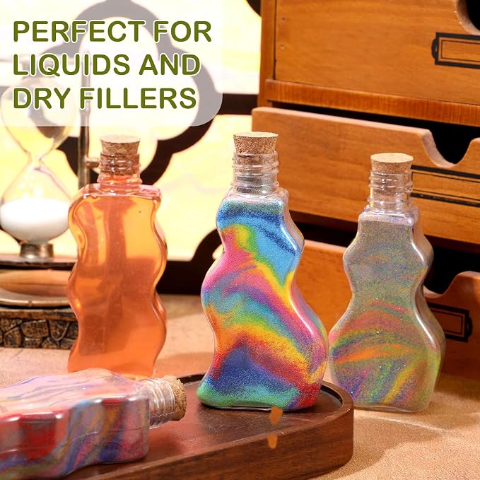 Mumufy 60 Pcs Plastic Sand Art Bottles - Image 6