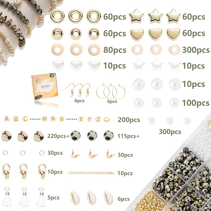 Xylise Jewelry Making Supplies Kit Natural Stone Beads - Image 2