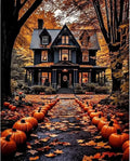 Pumpkin Fall Stamped Cross Stitch Kits by TaeYsck