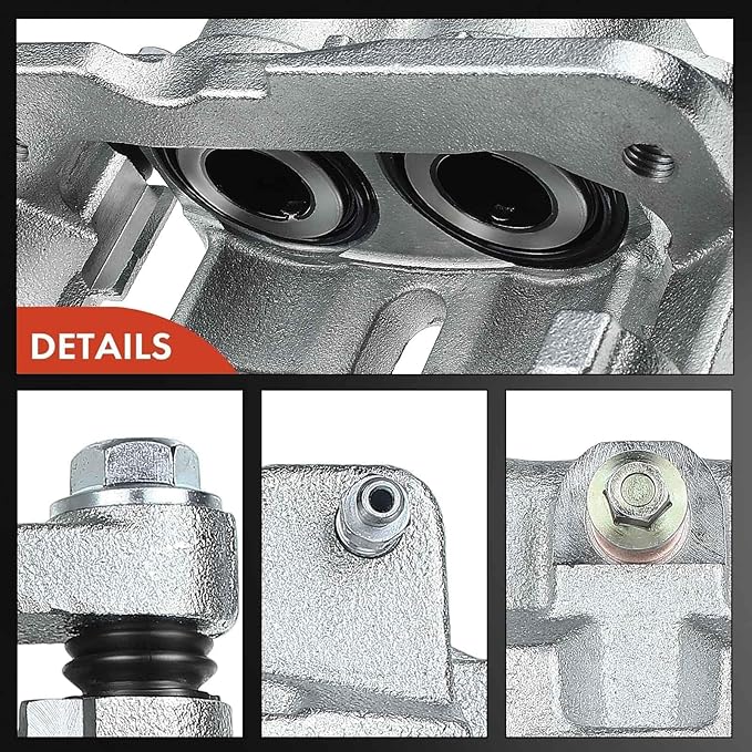 A-Premium Brake Caliper Assembly Replacement for GMC Savana 1500 2500, Sierra 1500 2500 & Chevrolet Silverado 1500 2500 3500 & Cadillac 2000-2013, Left and Right Side, with 4 Wheel Disc 2-PC
