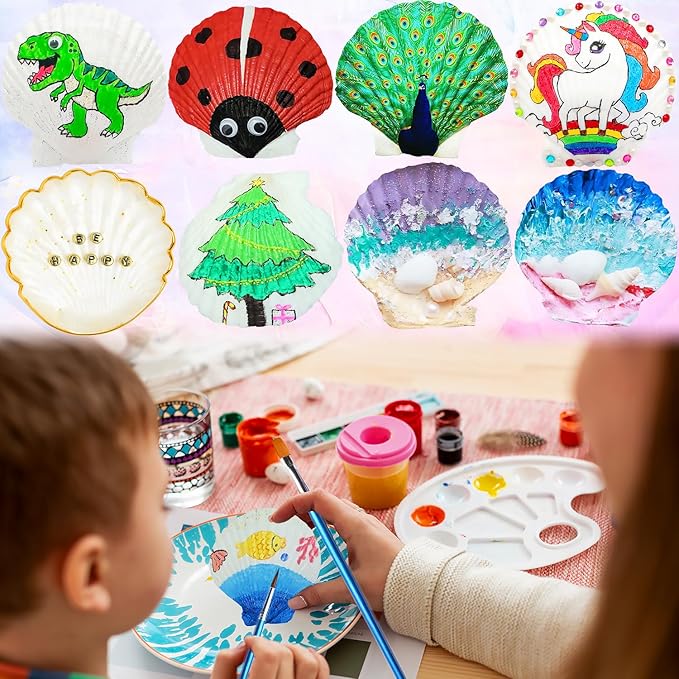 Lanwexy 25PCS Sea Shells Scallop Shells Natural White Sea Shells - Image 3
