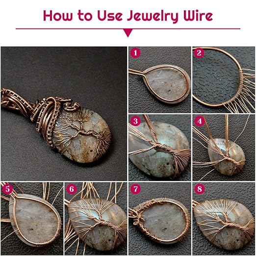 22 Gauge Jewelry Wire, Anezus Craft Wire Tarnish Resistant Copper Beading Wire - Image 5