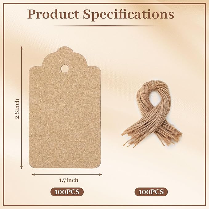 SallyFashion 100pcs Gift Tags - Image 7