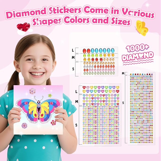 Gem Art Sticker Kit, Diamond Art Sticker Crafts - Image 3