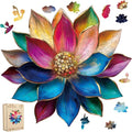 Bodhipnjoy Wooden Puzzles for Adults, 500 Pieces Stainless Glass Lotus Flower by BODHIPNJOY