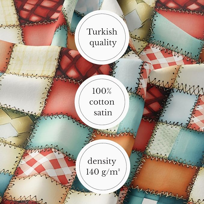 100% Cotton Fabric by the Yard – Turkish Quality Quilting & Sewing Fabric - Image 6